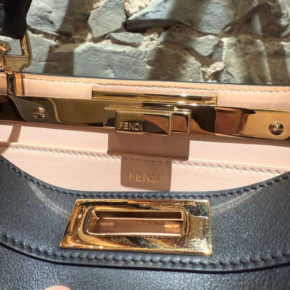 Fendi 2020 Black Calf Medium Peekaboo I See You Bag - Picture 10 of 16